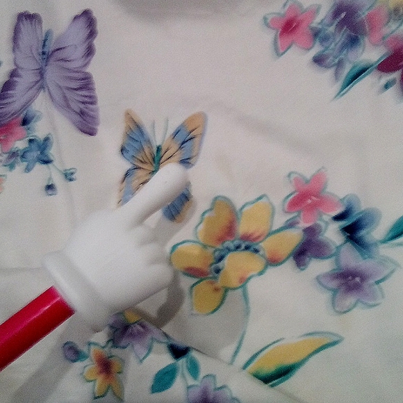 Vintage Butterfly  Grannie-core Short sleeve Top - Picture 9 of 12